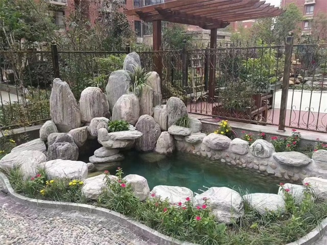 咸阳家庭庭院水景设计